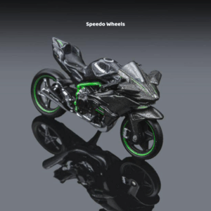 Kawasaki H2R Motorcycle Black Resin Bike 1:64