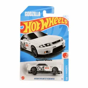 Nissan Skyline GT-R BCNR33 Godzilla (White) - Hot Wheels