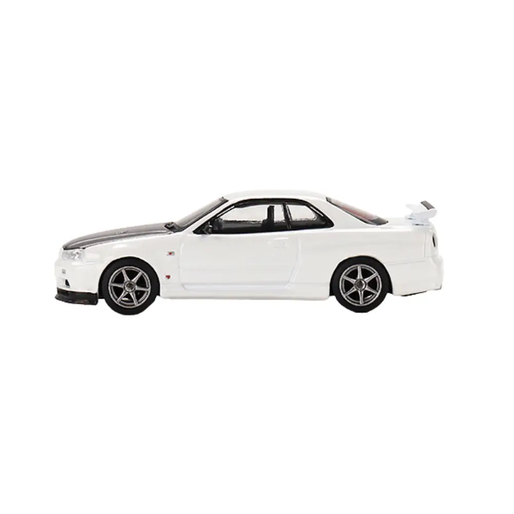 Nissan Skyline GT-R (R34) V-Spec II N1 White – Mini GT #501