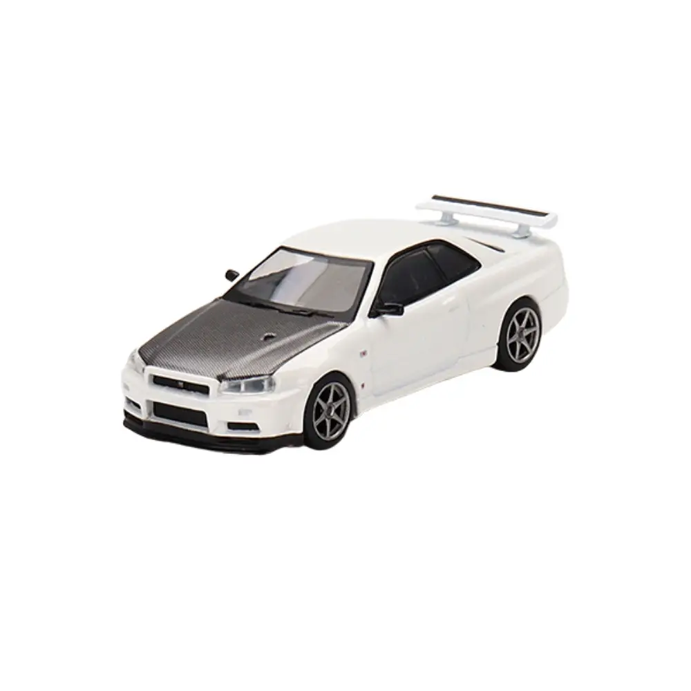 Nissan Skyline GT-R (R34) V-Spec II N1 White – Mini GT #501