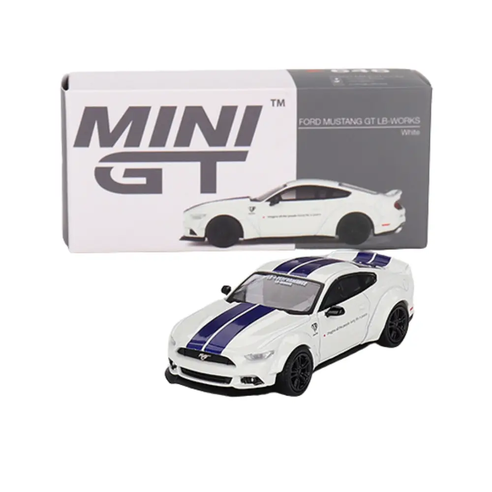 Ford Mustang GT LB-WORKS White – Mini GT #646
