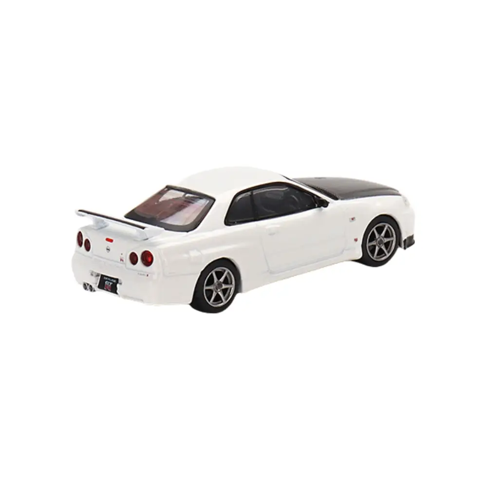 Nissan Skyline GT-R (R34) V-Spec II N1 White – Mini GT #501