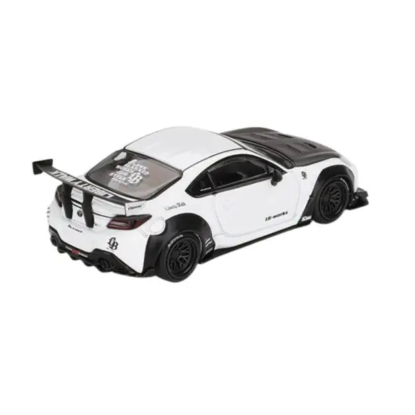 Toyota GR86 LB★Nation White – Mini GT #769 (Opened) - Speedo Wheels