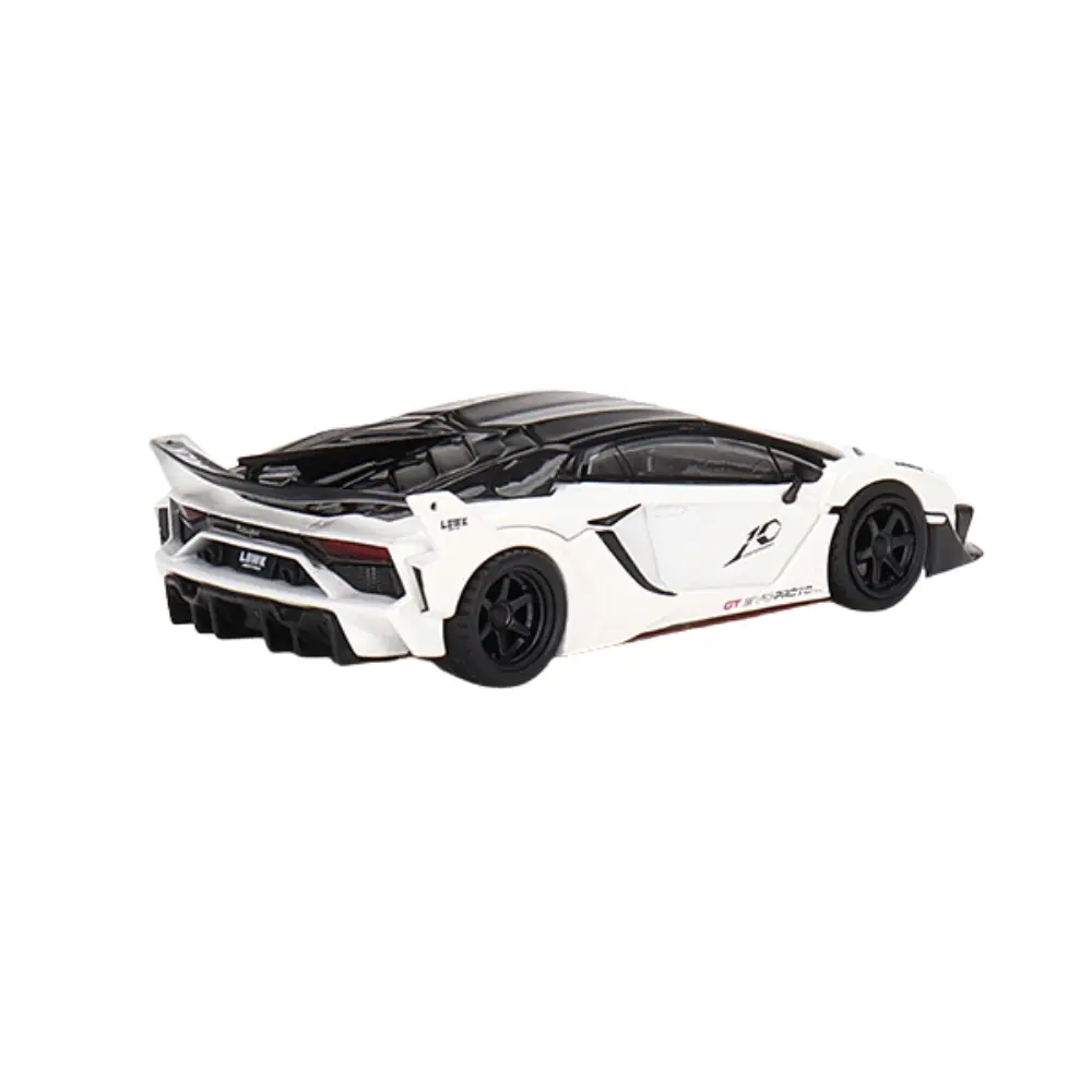 LB-Silhouette WORKS Lamborghini Aventador GT EVO White – Mini GT #467