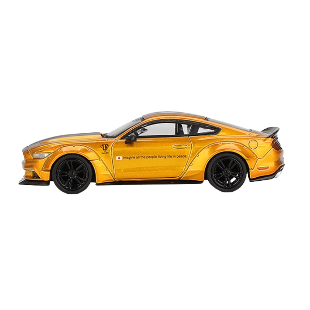LB-Works Ford Mustang LB Gold – Mini GT #847 (Opened) - Speedo Wheels