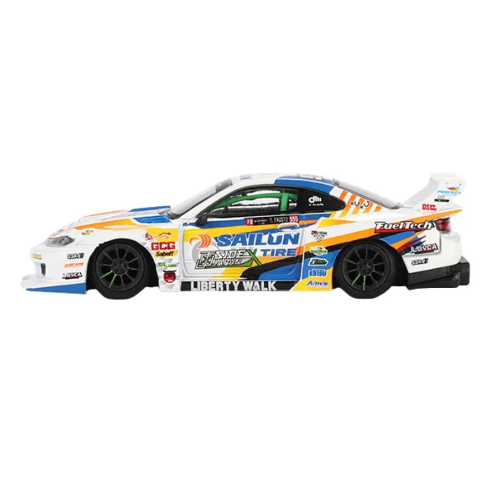Nissan LB-Super Silhouette S15 Silvia #555 2023 Formula Drift Japan – Mini GT #895