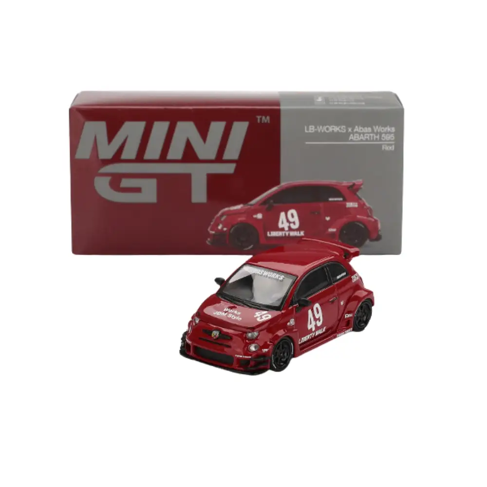 LB-WORKS × Abas Works ABARTH 595 Red – Mini GT #963