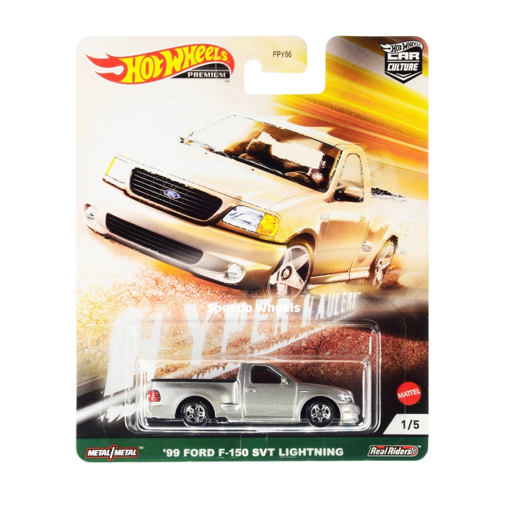 Hot Wheels Premium - 99 Ford F-50 SVT Lightning (Silver)