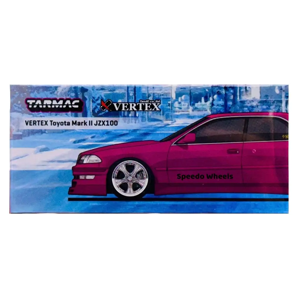 Tarmac Works 1/64 VERTEX Toyota Mark II JZX100 Red Metallic
