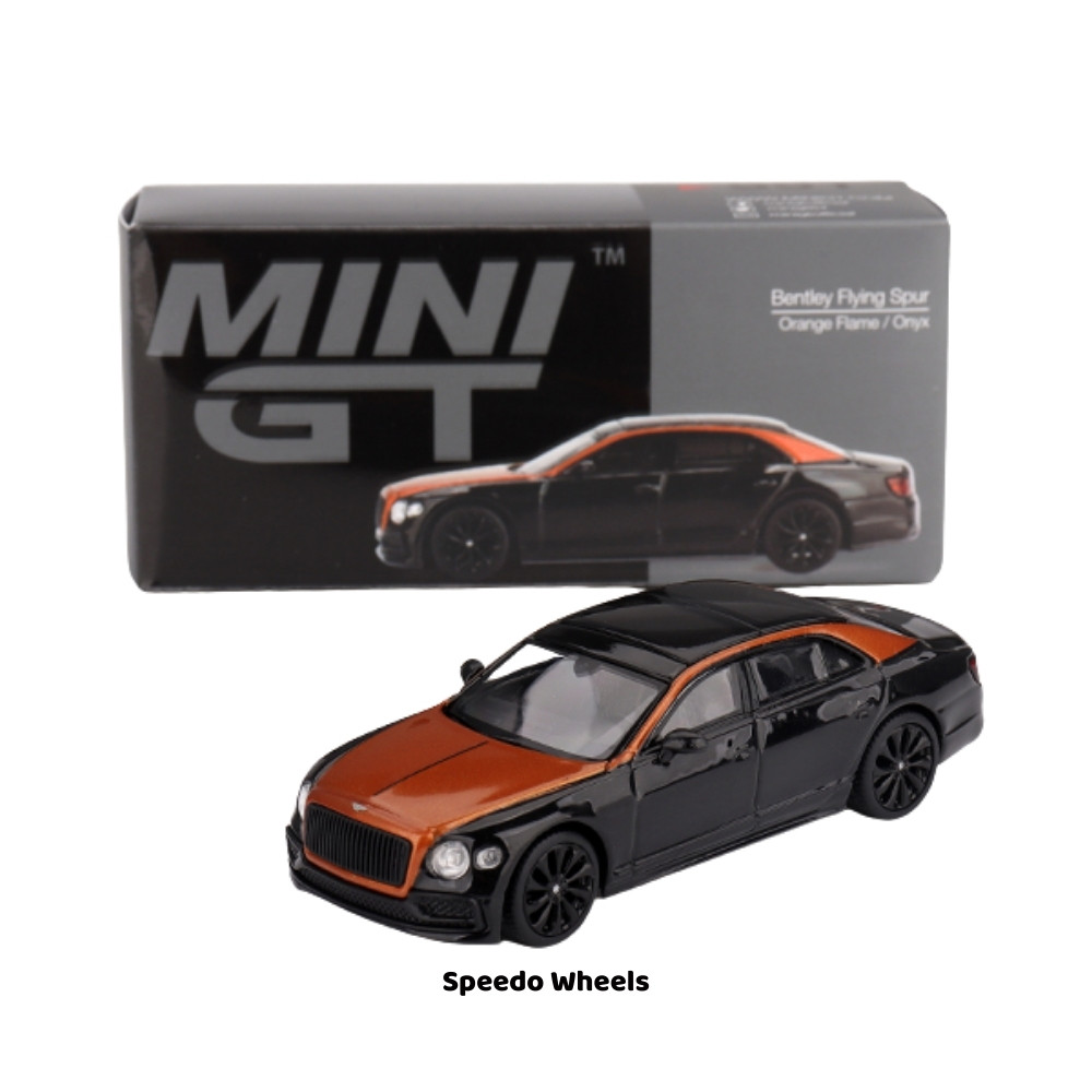 Bentley Flying Spur Orange Flame / Onyx - Mini GT #991