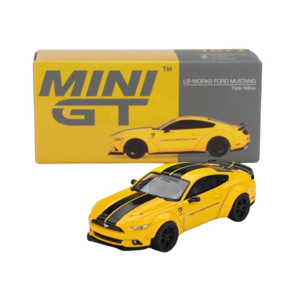 LB-WORKS FORD MUSTANG Triple Yellow - Mini GT #1077