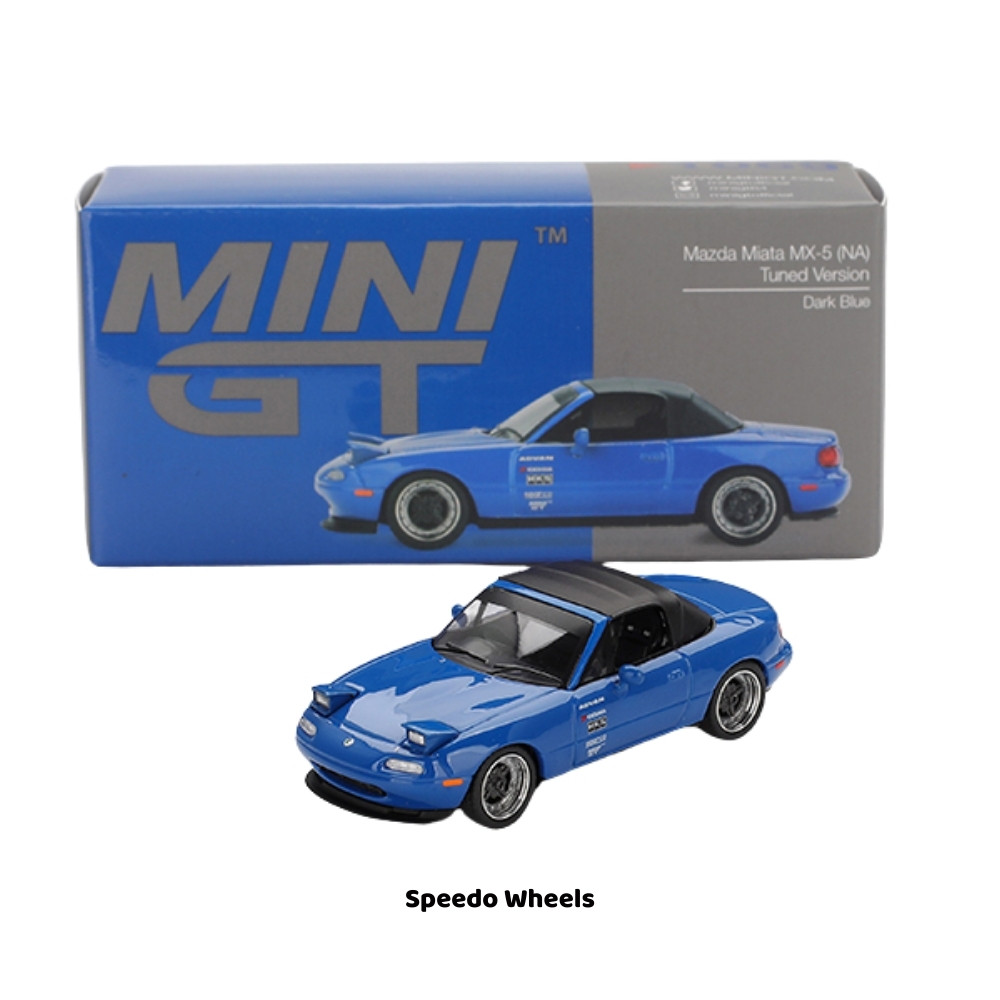 Mazda Miata MX-5 (NA) Tuned Version Dark Blue - Mini GT #1069