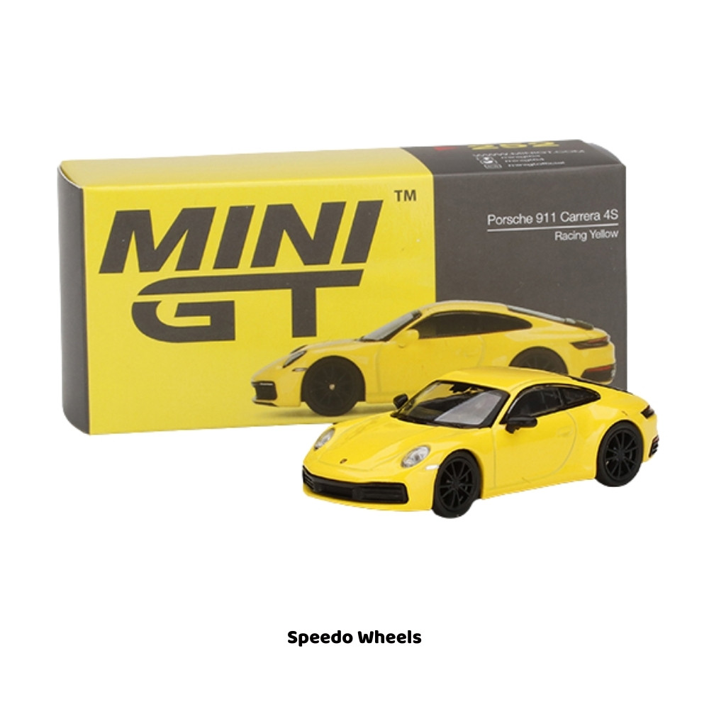 Porsche 911 Carrera 4S Racing Yellow - Mini GT #252