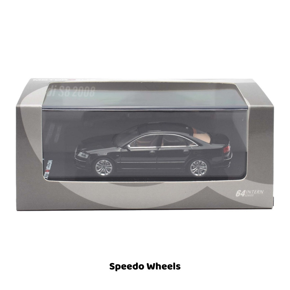 Audi S8 (D3) 2008 Brilliant Black – Motorhelix 1:64