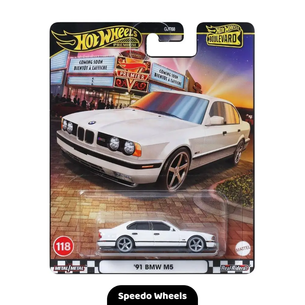 Hot Wheels Premium Boulevard - 91 BMW M5 (White)