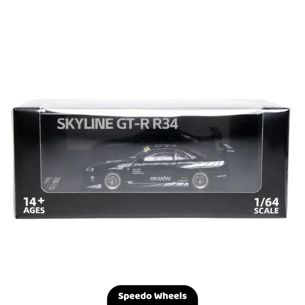 TimeMicro 1:64 - Nissan Skyline GT-R R34 Black