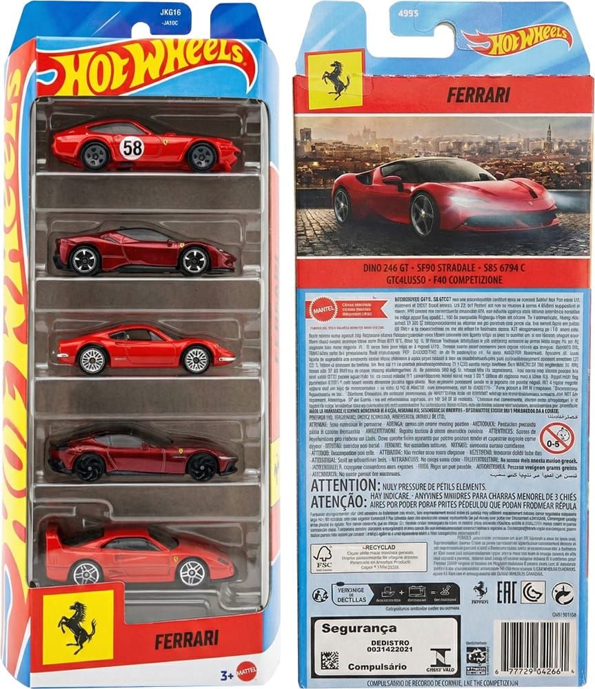 Hot Wheels Ferrari 5-Pack 2026 | 5 Ferrari Diecast Cars in Bangladesh