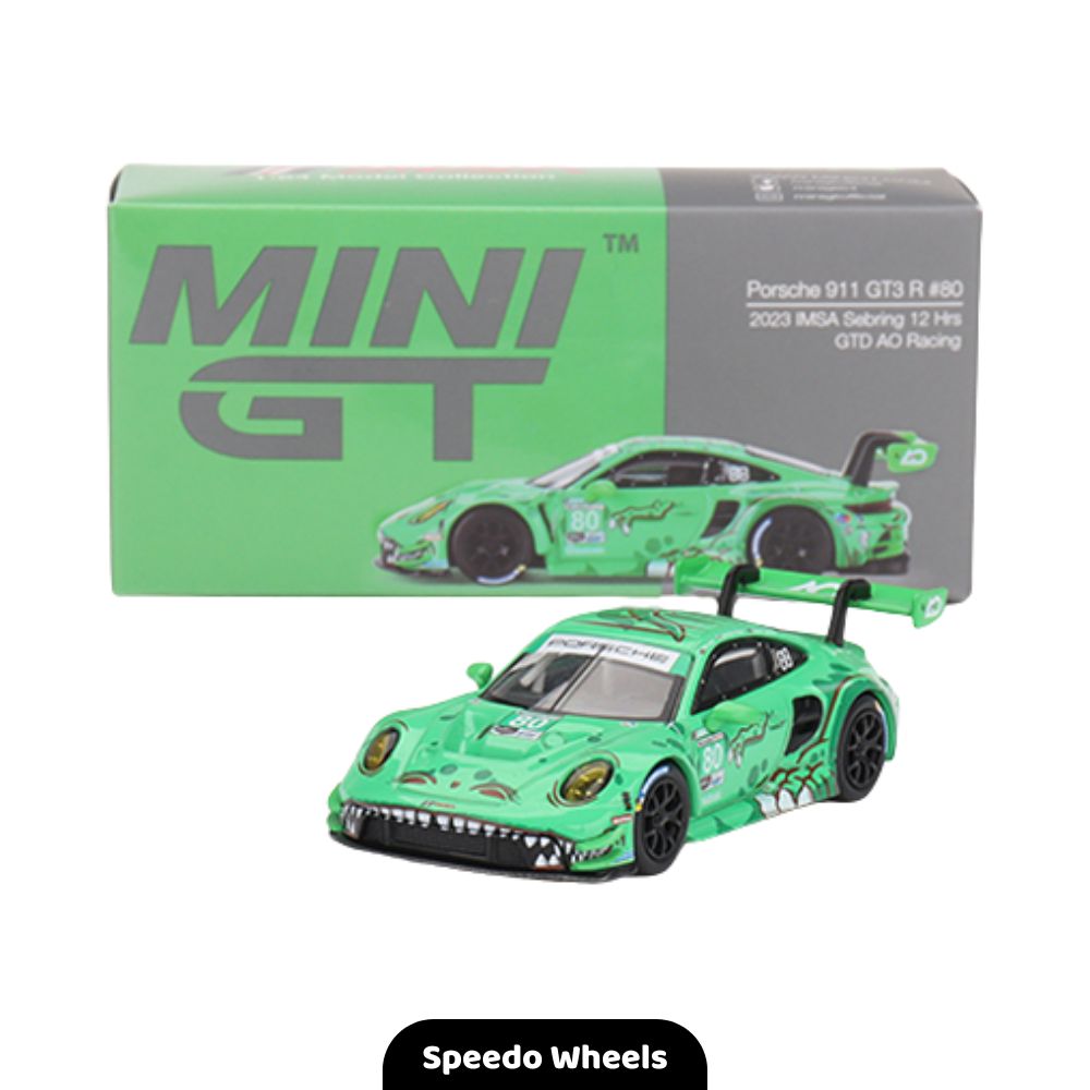 Porsche 911 GT3 R #80 GTD AO Racing 2023 IMSA Sebring 12 Hrs - Speedo Wheels