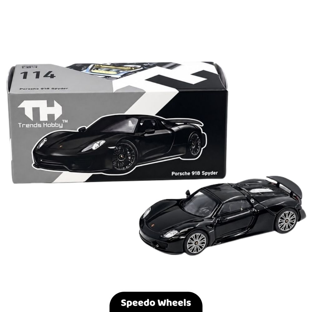 Trends Hobby 1:64 Porsche 918 Spyder – Black – Limited Edition